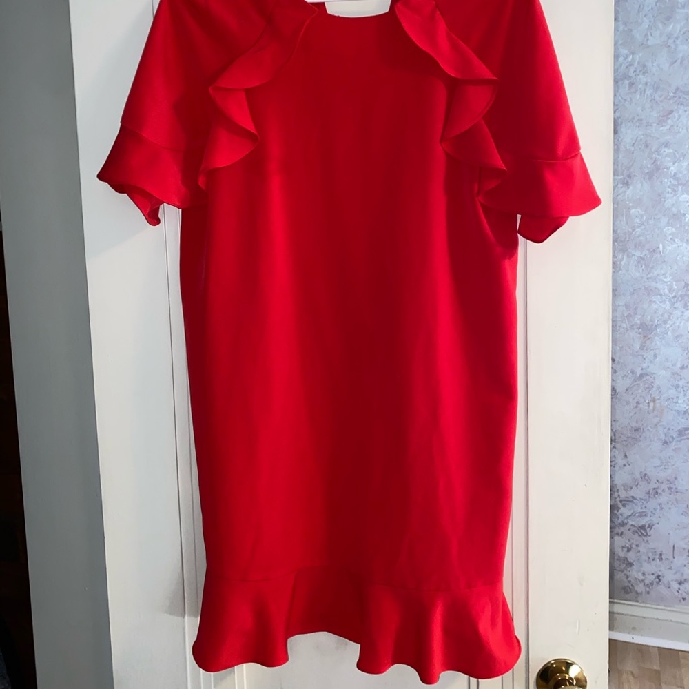 Zara red dress